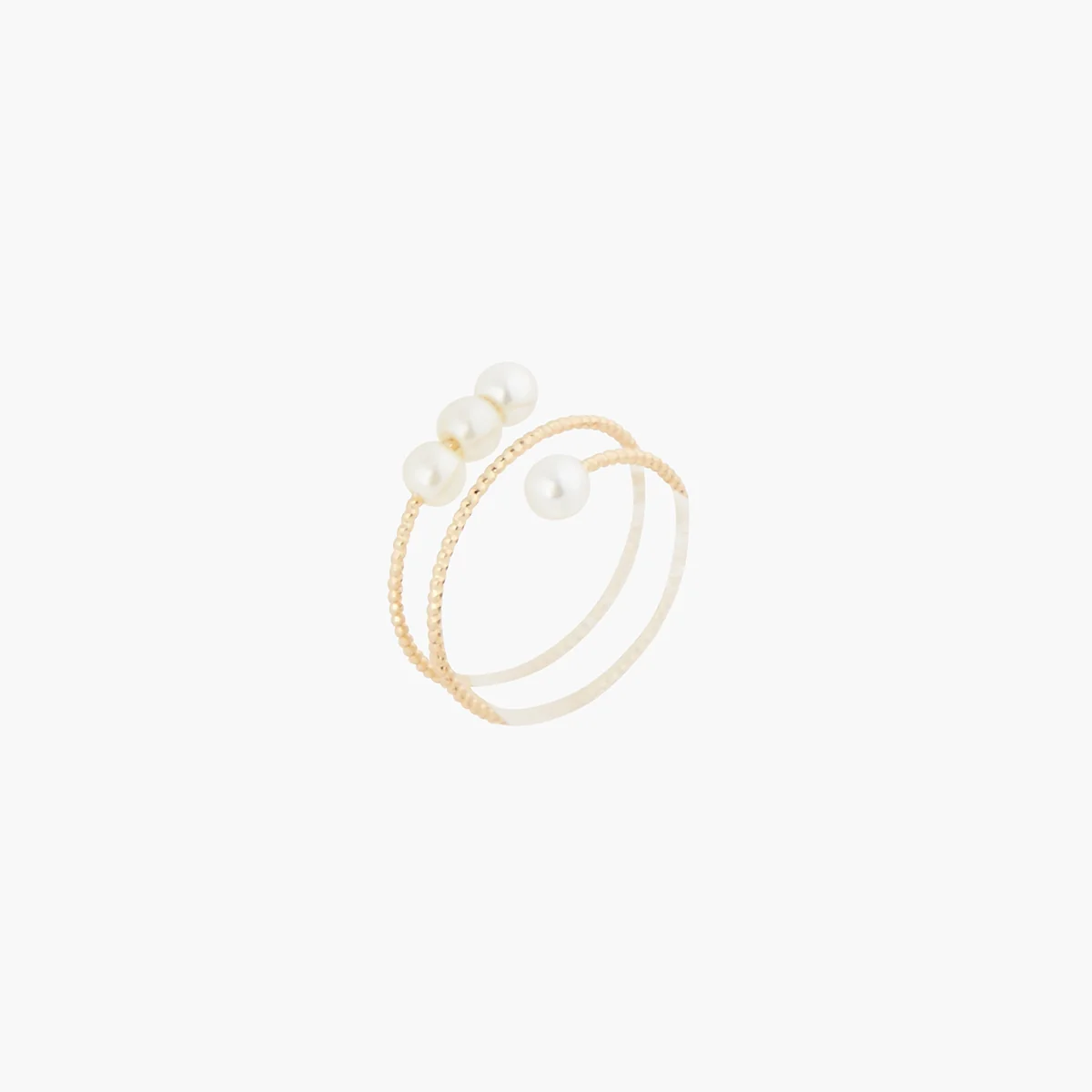 Bague enroulée à perles - Image 2