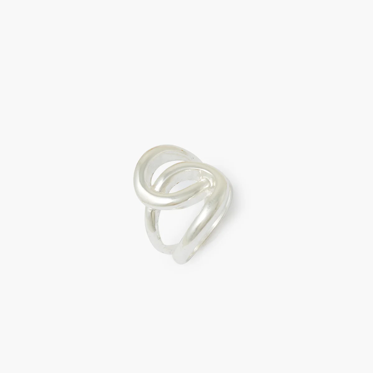 Bague entremêlée argentée - Image 3