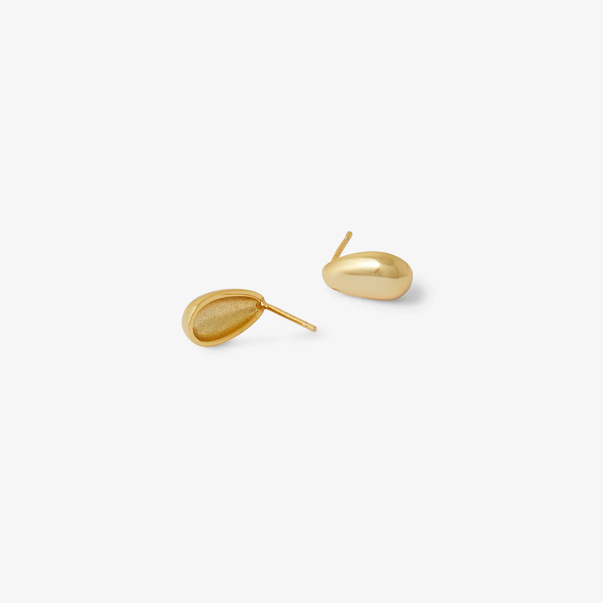 Boucles d’oreilles gouttes dorées - argent garanti 925 - Image 2