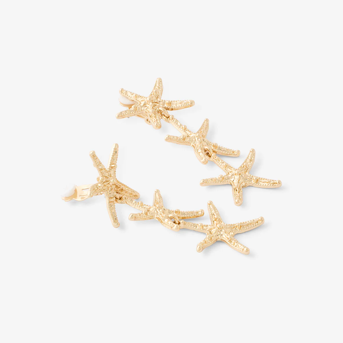 Boucles d'oreilles clips - étoiles de mer - Image 2