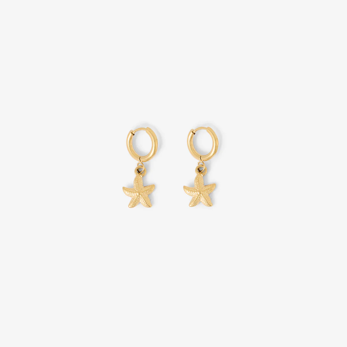 Boucles d'oreilles étoiles de mer en acier inoxydable