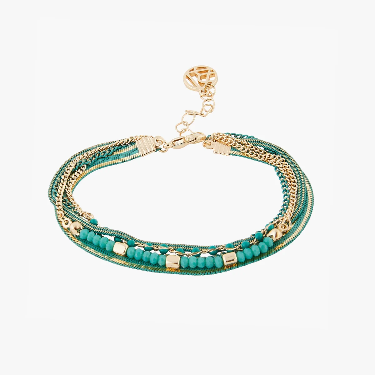 Bracelet 5 rangs perles fantaisie