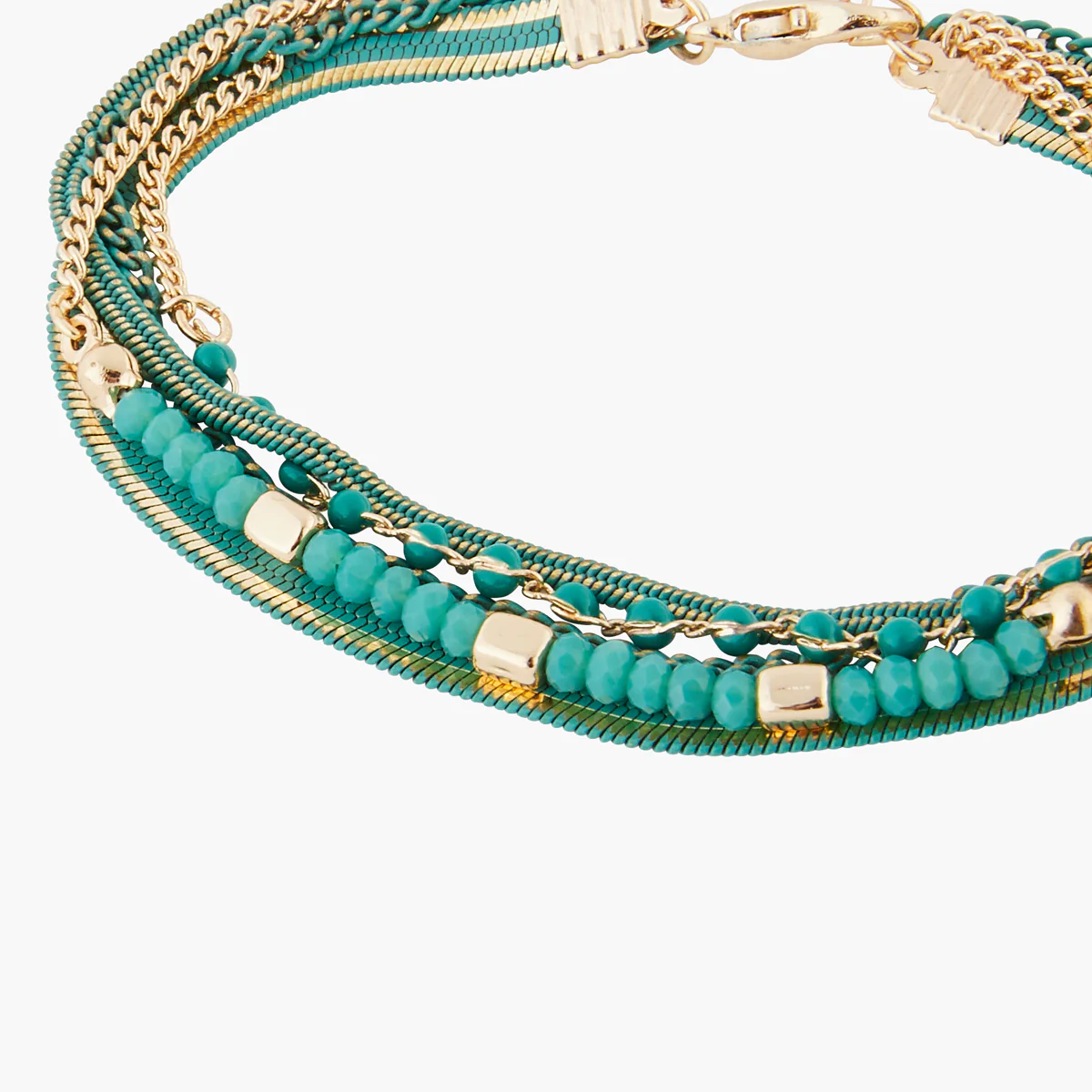 Bracelet 5 rangs perles fantaisie - Image 2