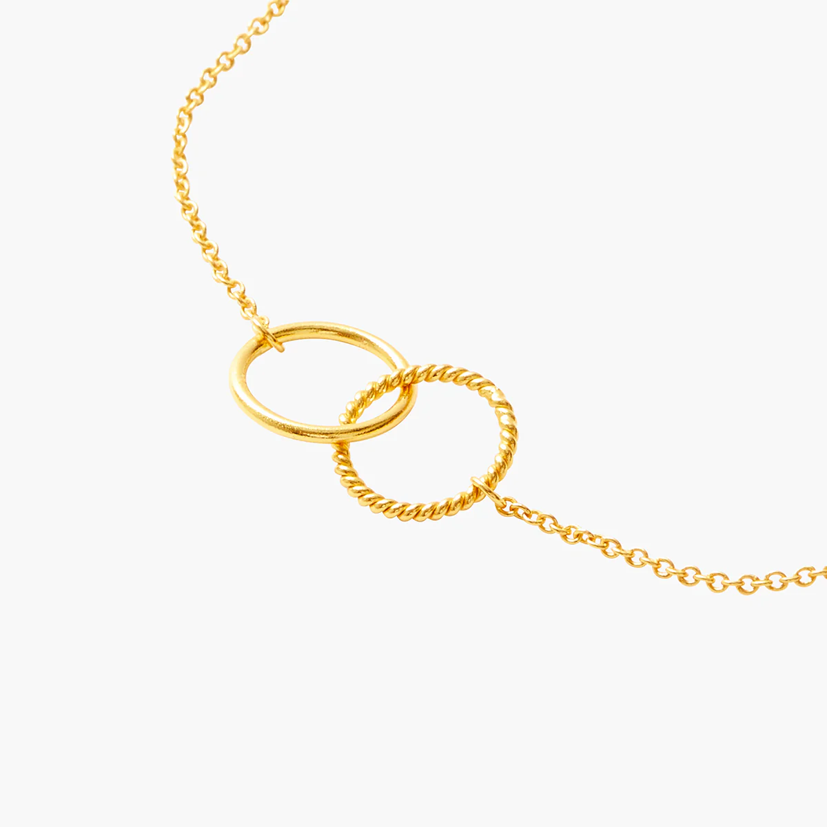Bracelet chaine fine double anneau - argent garanti 925 - Image 3