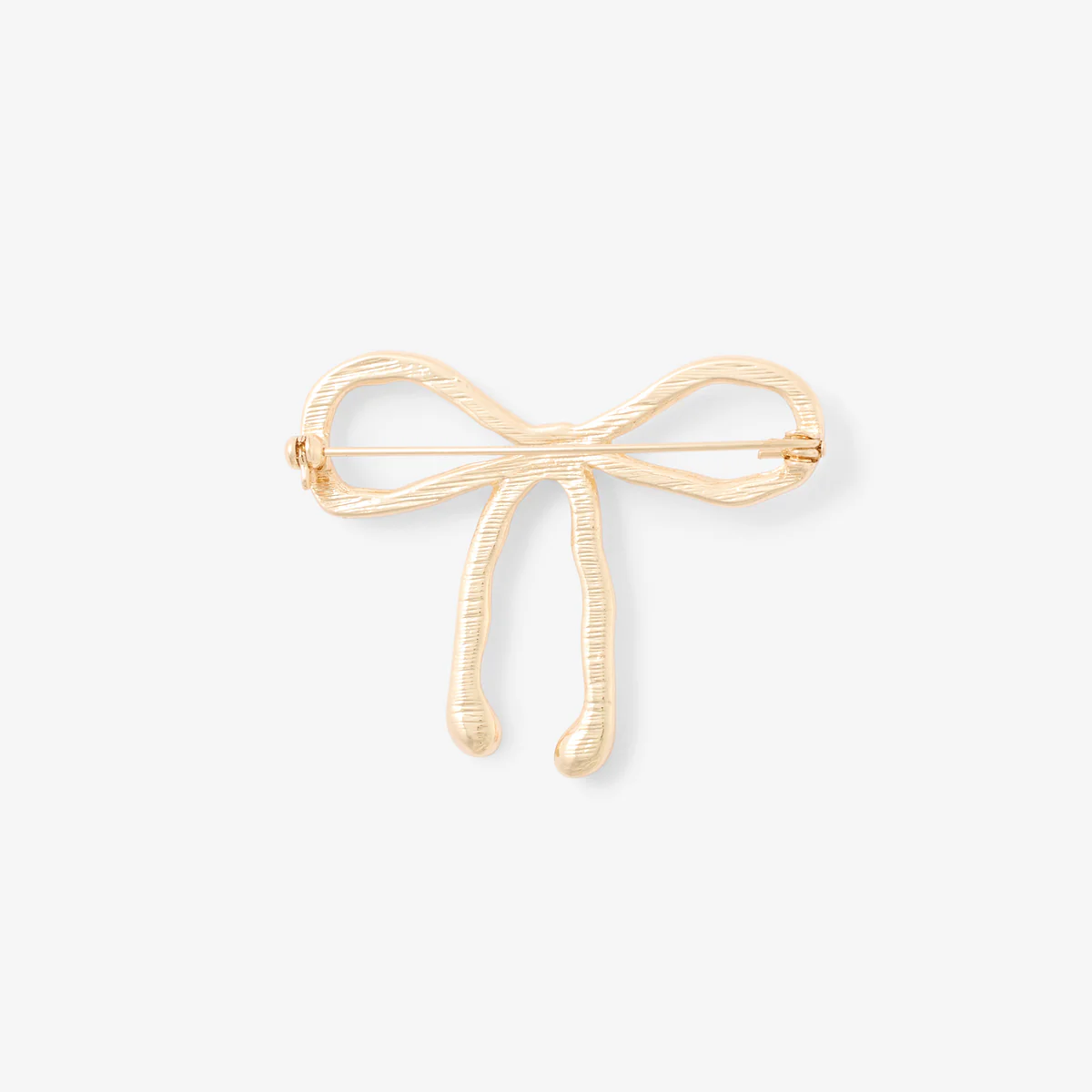 Broche nœud dorée - Image 3