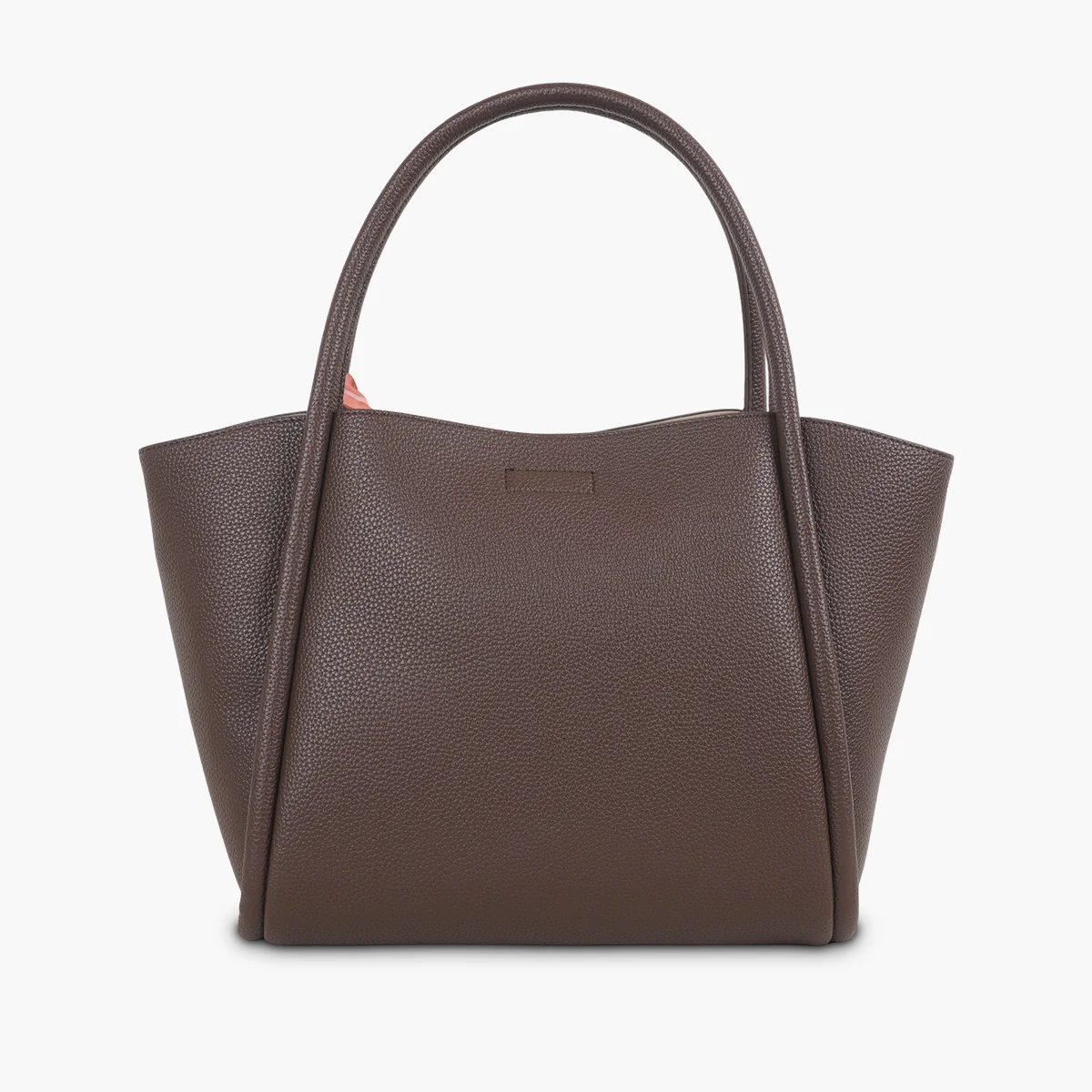 Cabas marron avec foulard - Image 3