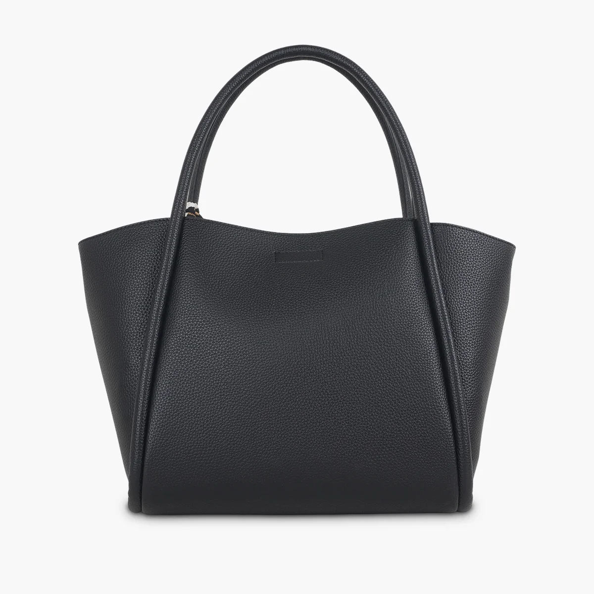 Cabas noir avec foulard léopard - Image 3