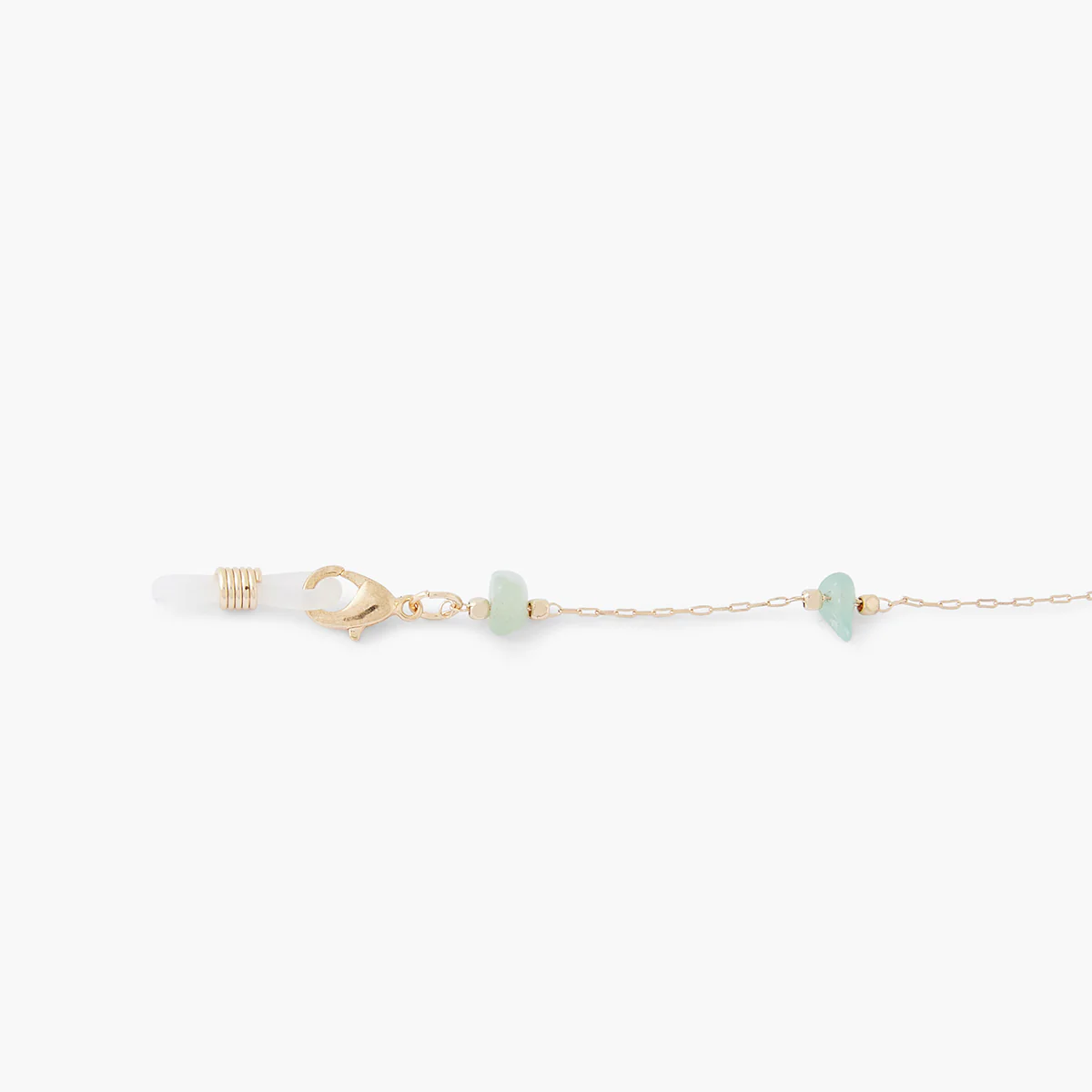 Chaine de lunettes pierres Agate, Œil de tigre et Aventurine - Image 3
