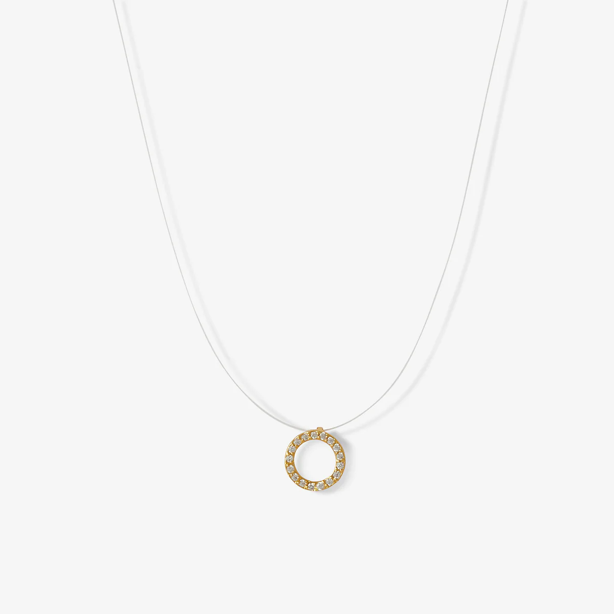 Collier à pendentif en argent garanti 925 et zirconium