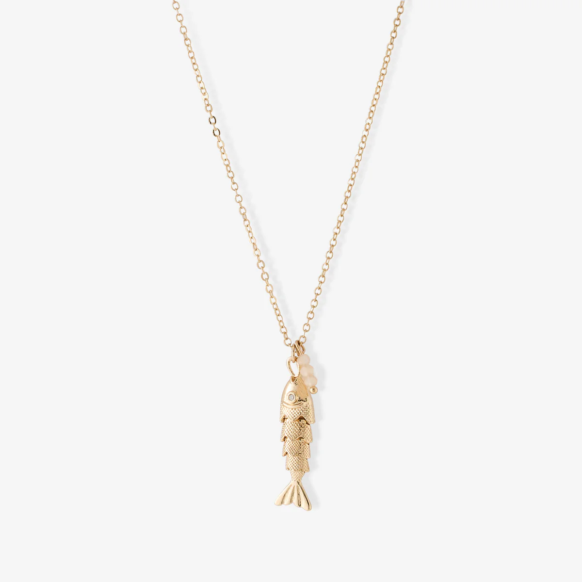Collier à pendentif poisson articulé