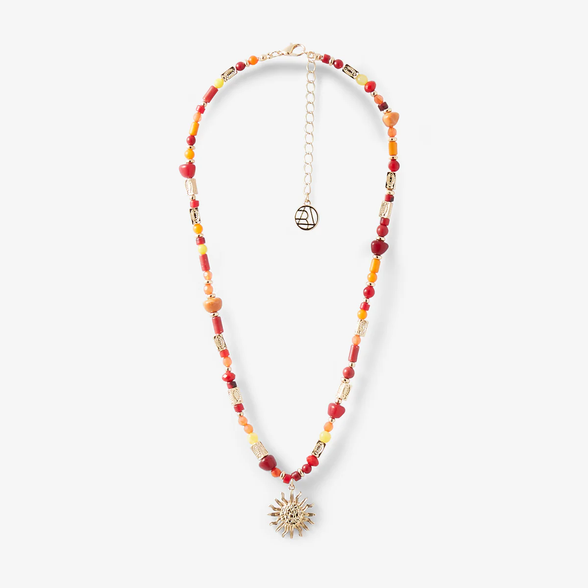 Collier à perles multicolore avec pendentif soleil - Image 2