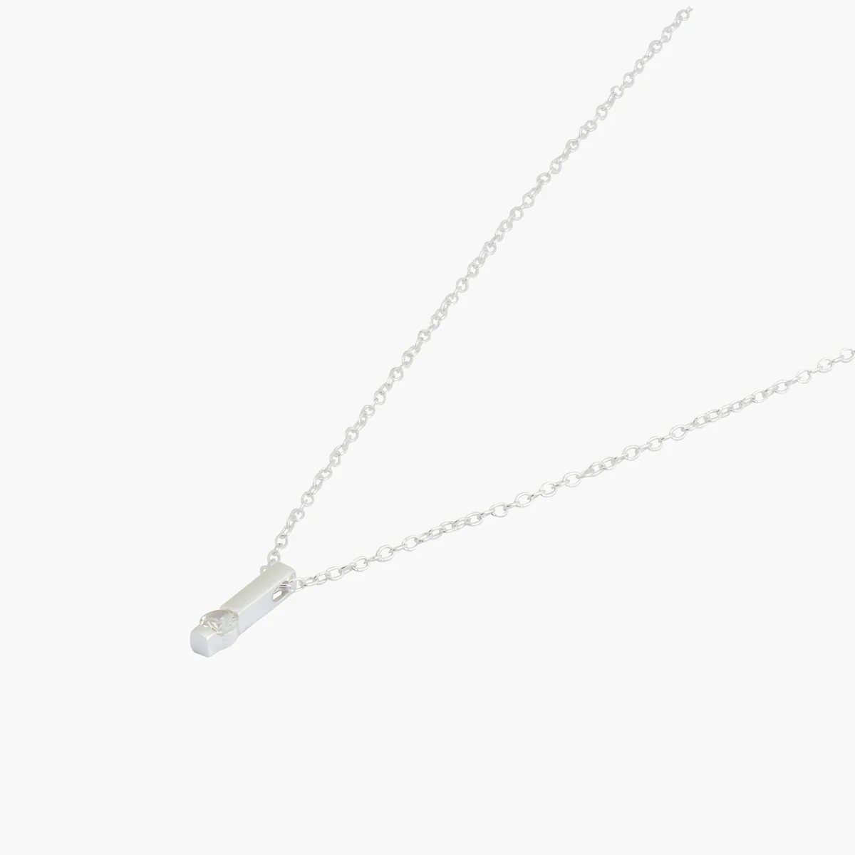 Collier barre avec zirconium Argent Garanti - Image 2