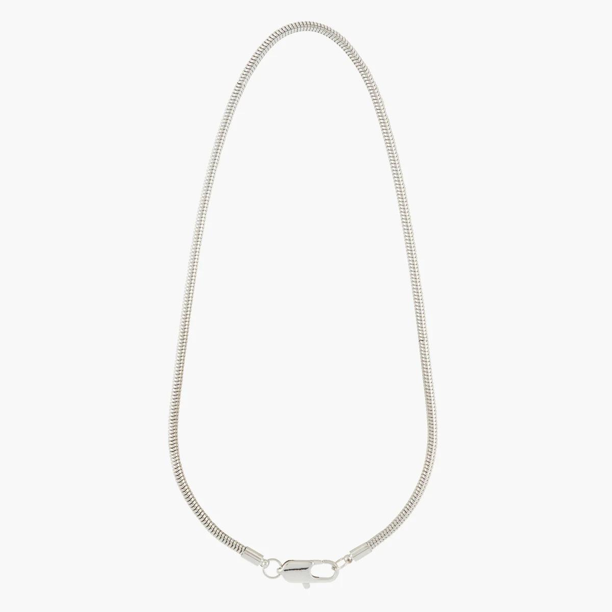 Collier chaine serpent argenté