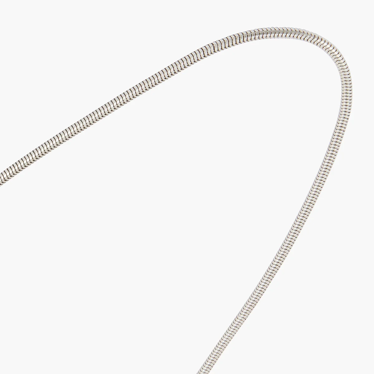 Collier chaine serpent argenté - Image 2
