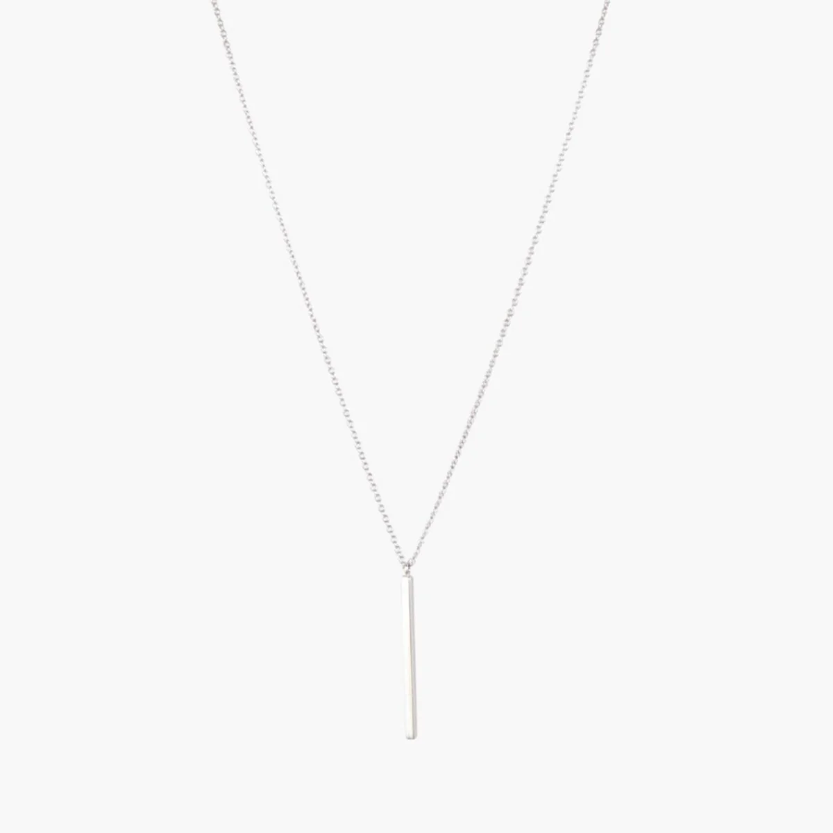 Collier pendentif barre argent garanti 925