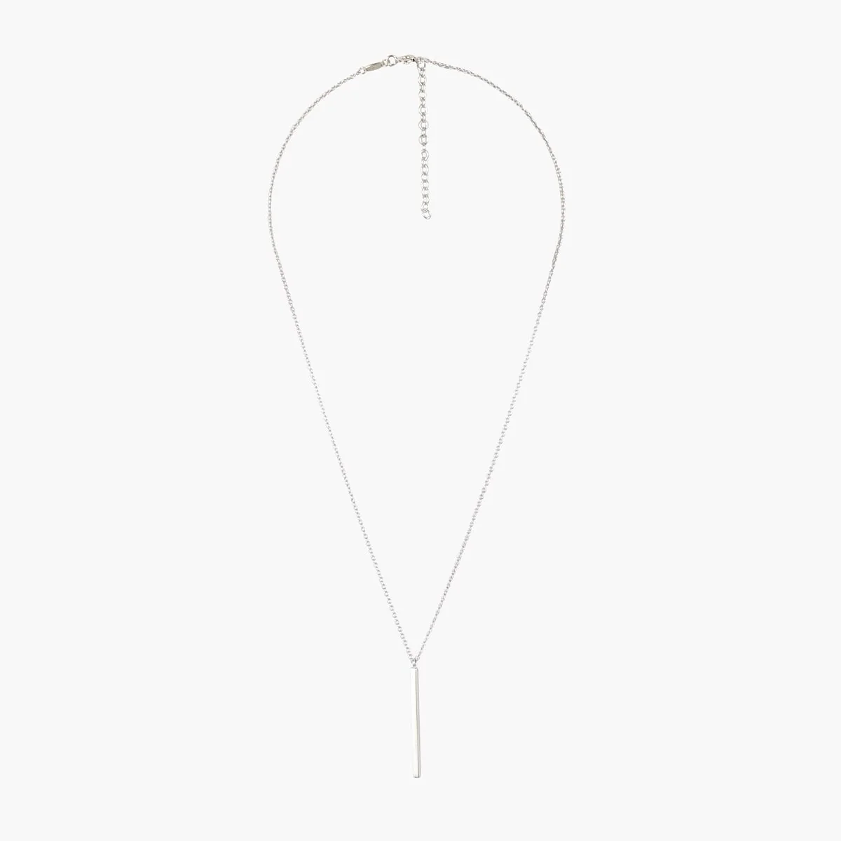 Collier pendentif barre argent garanti 925 - Image 2