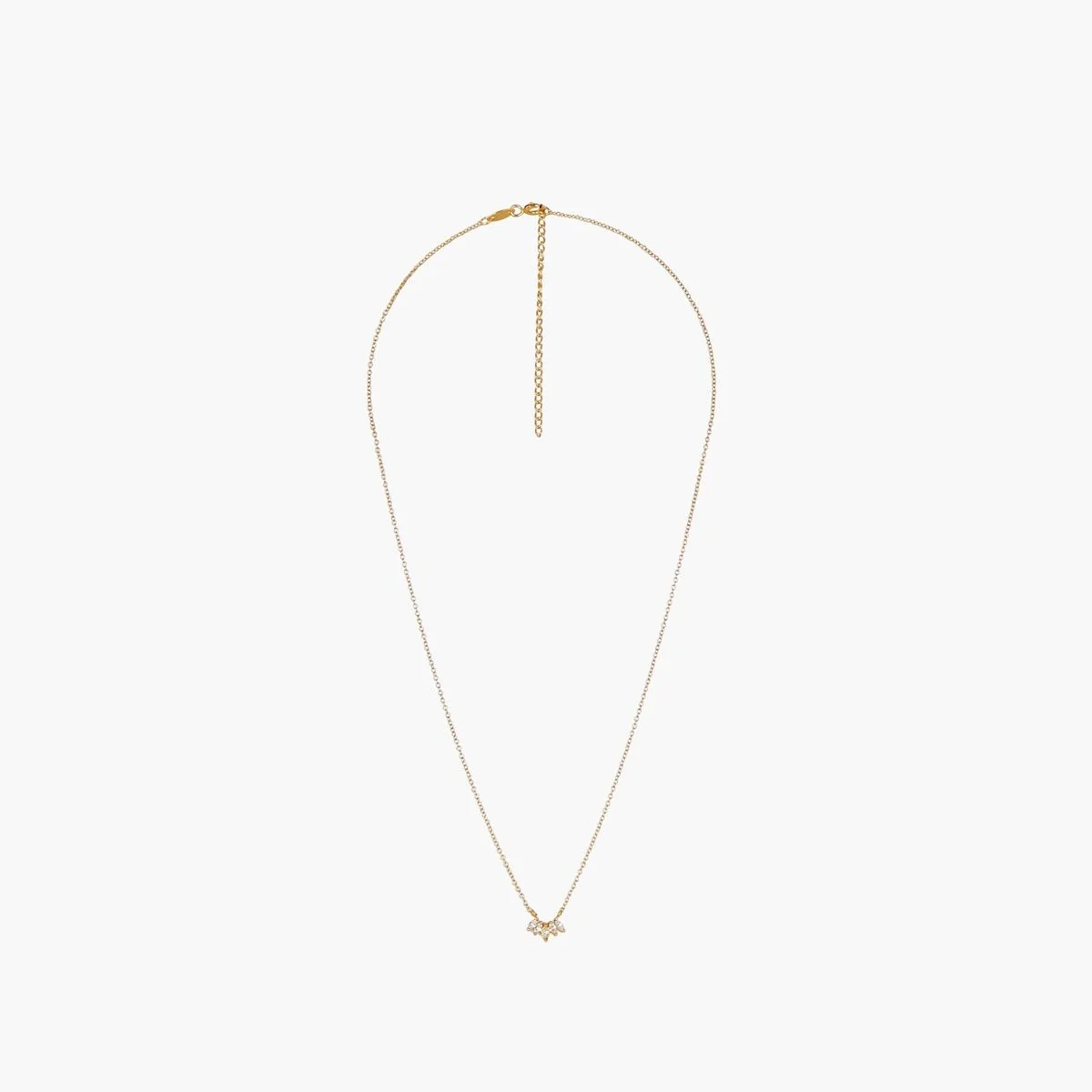 Collier pendentif pétales de zircon - argent garanti 925 - Image 3