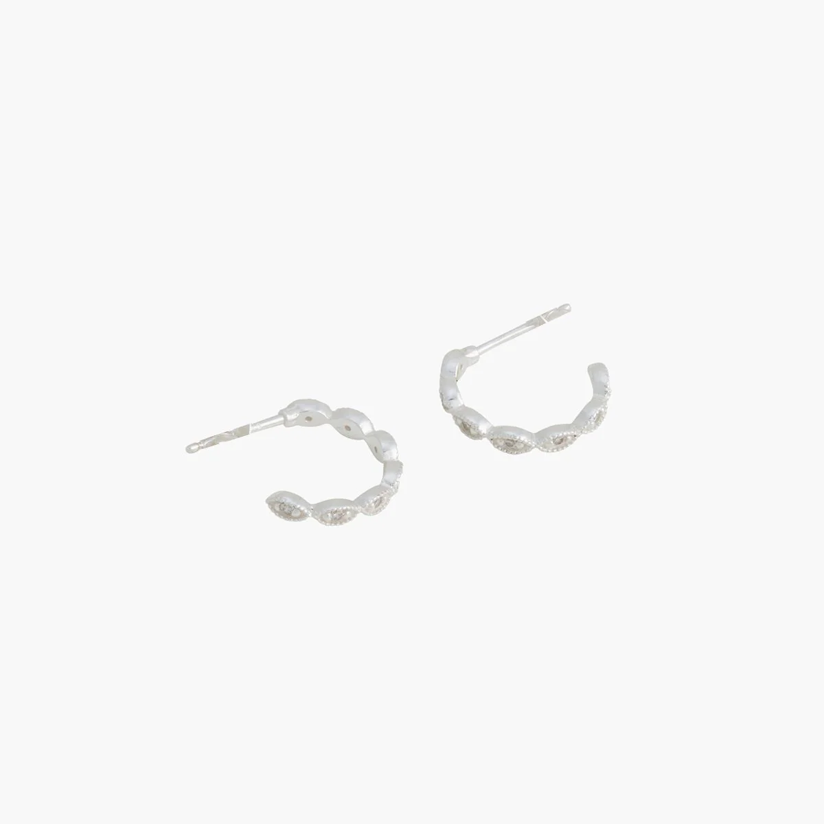 Créoles Argent Garanti et Oxydes de Zirconium - Image 2