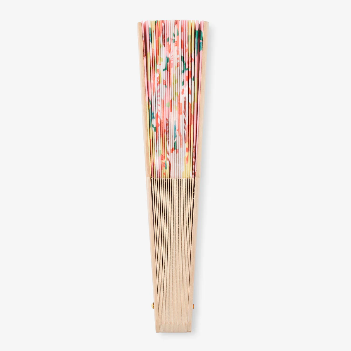 Éventail motif coquillage multicolore - Image 2
