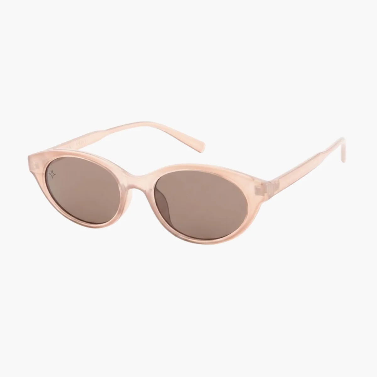 Lunettes de soleil beige forme ovale - Image 2