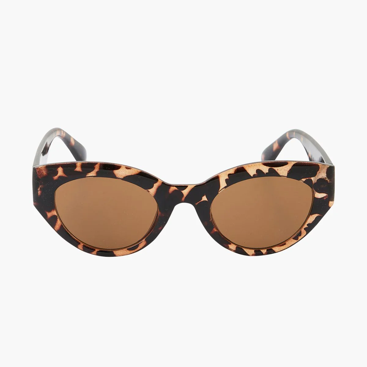 Lunettes de soleil écaille marron forme papillon