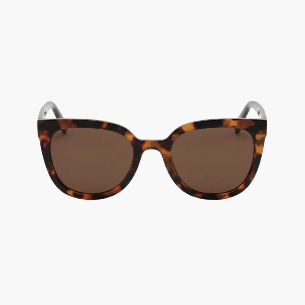 Lunettes de soleil écaille marron forme papillon