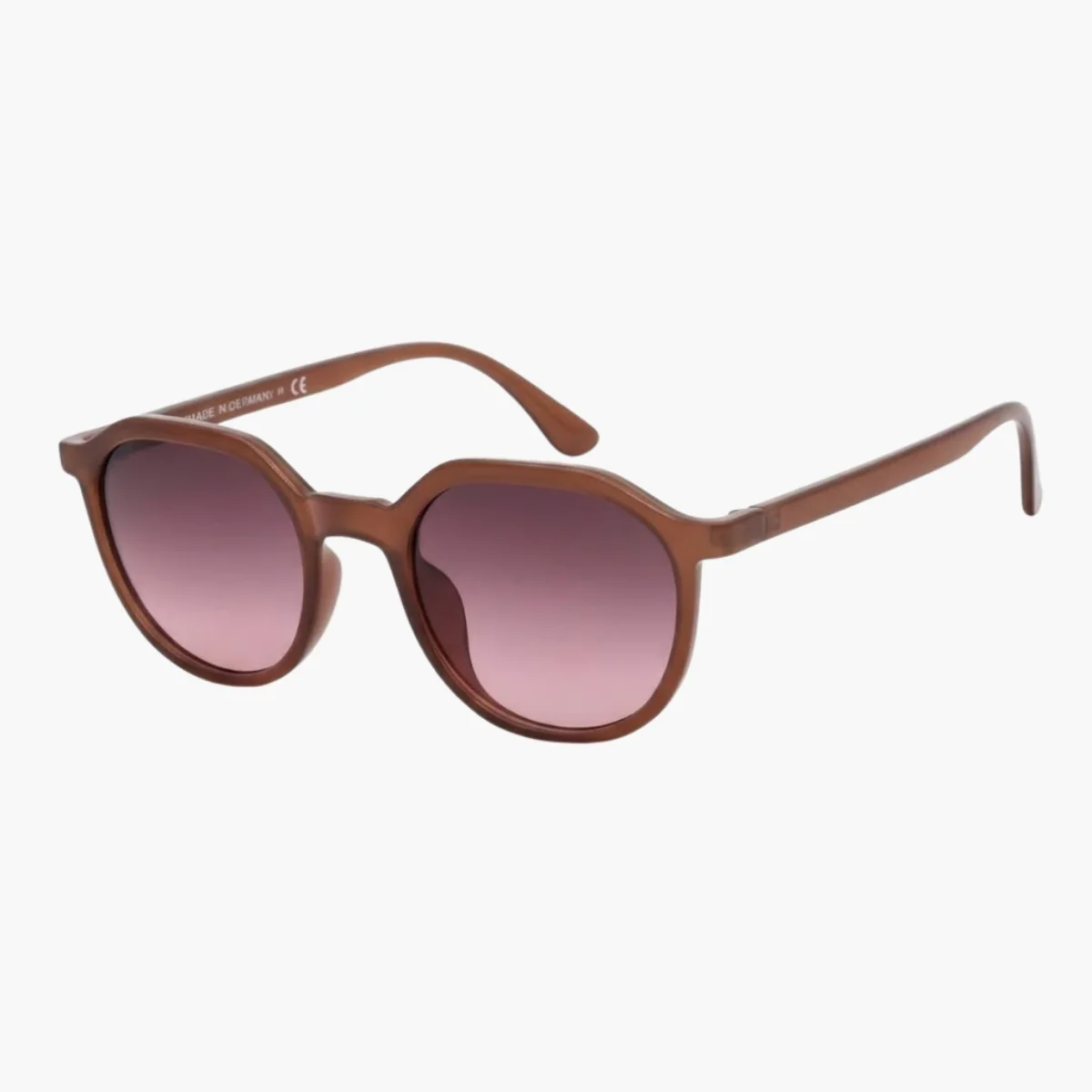 Lunettes de soleil rose forme hexagonale - Image 2