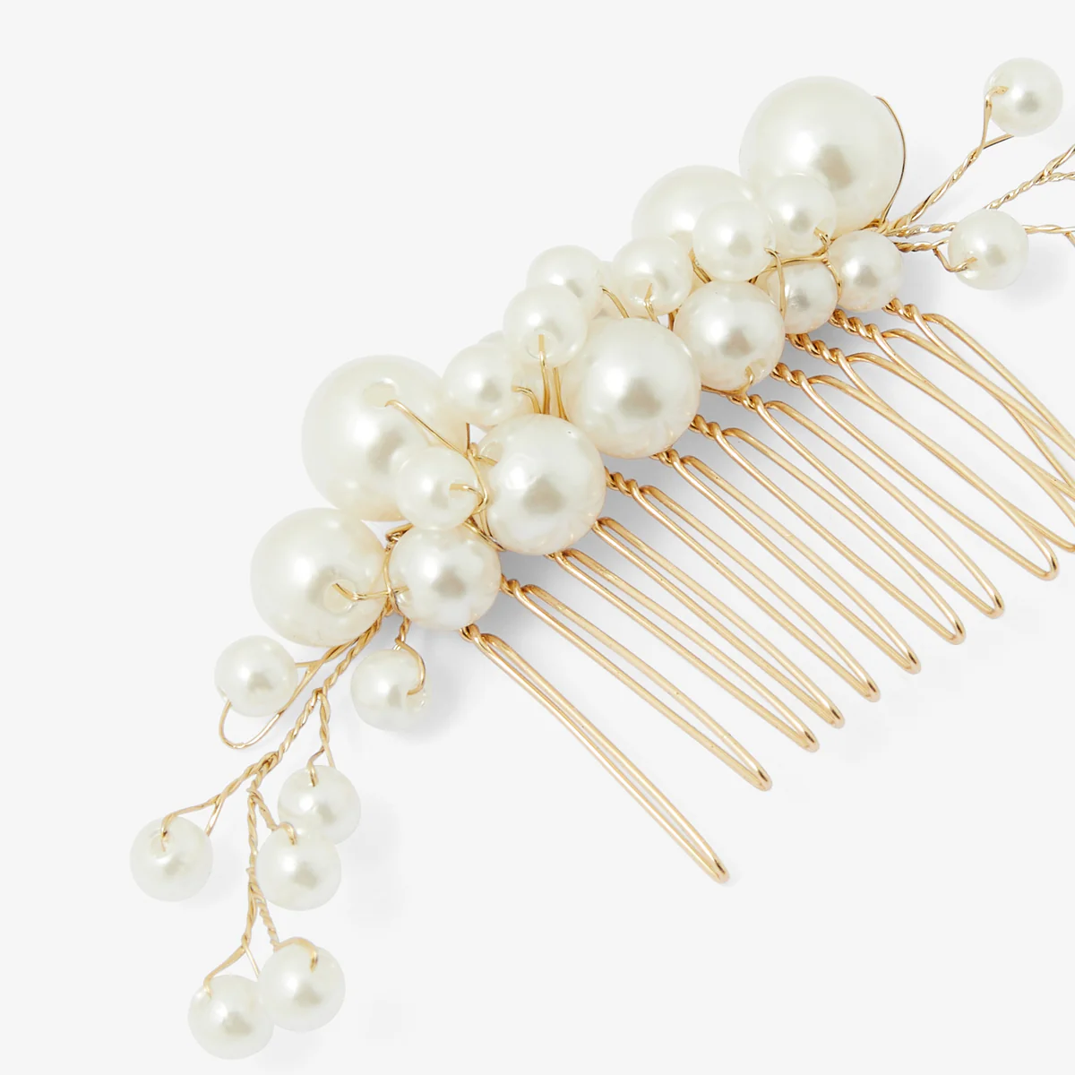 Peigne à cheveux de cérémonie perlé - Image 2