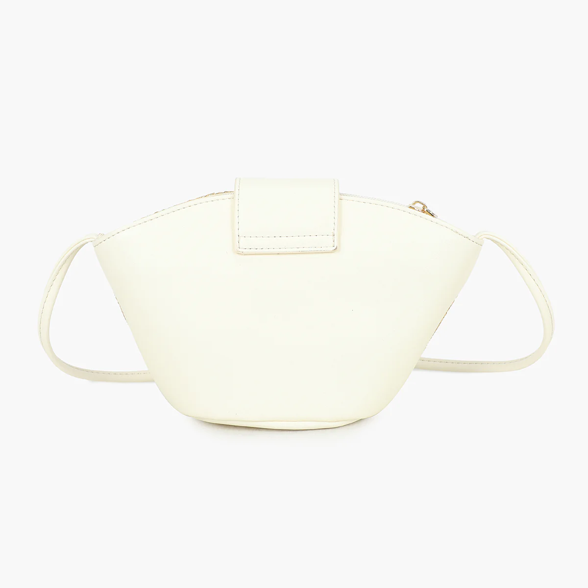 Petit panier à bandoulière écru - Image 3