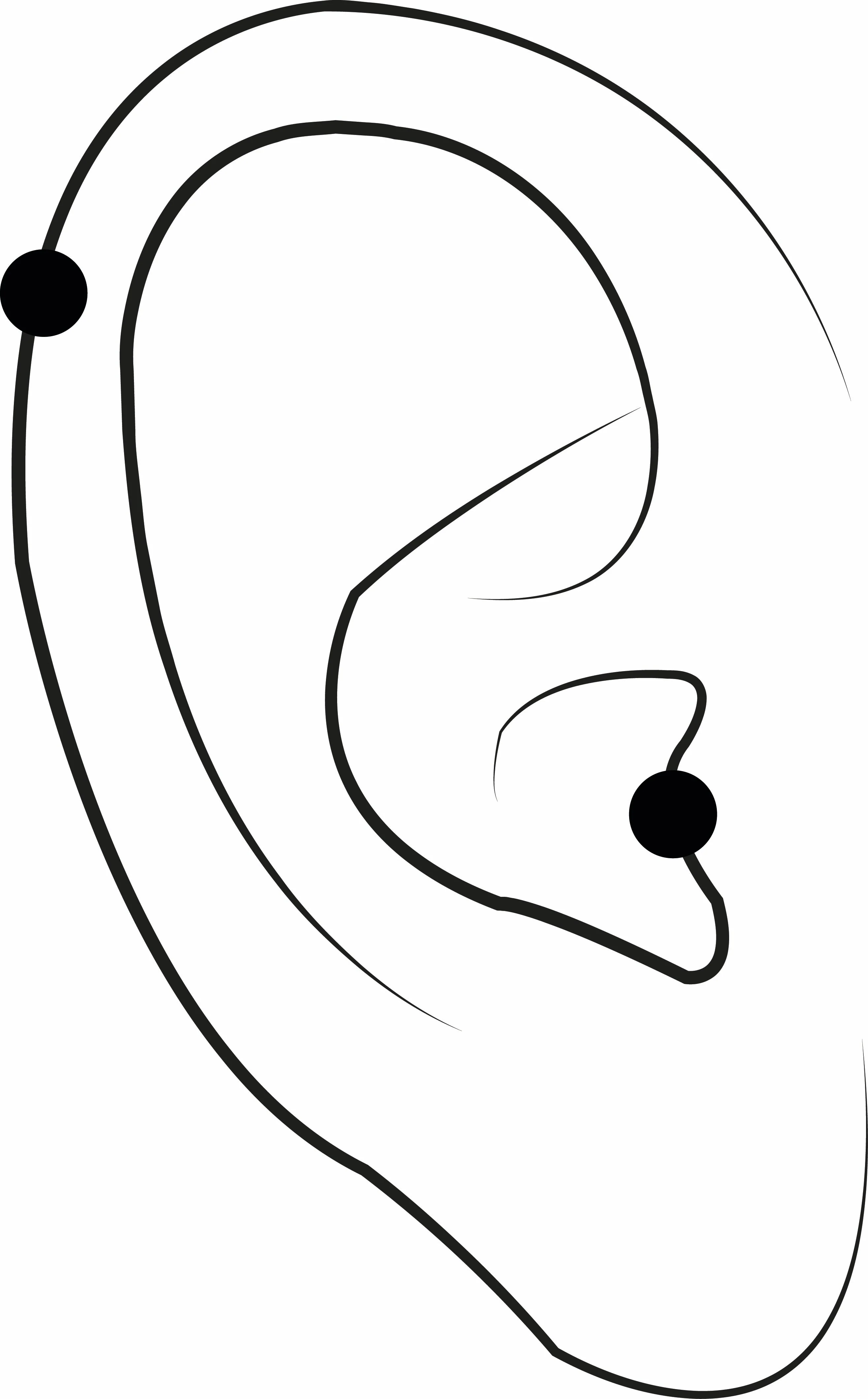 Piercing stud helix/tragus avec chainette et strass - Image 3