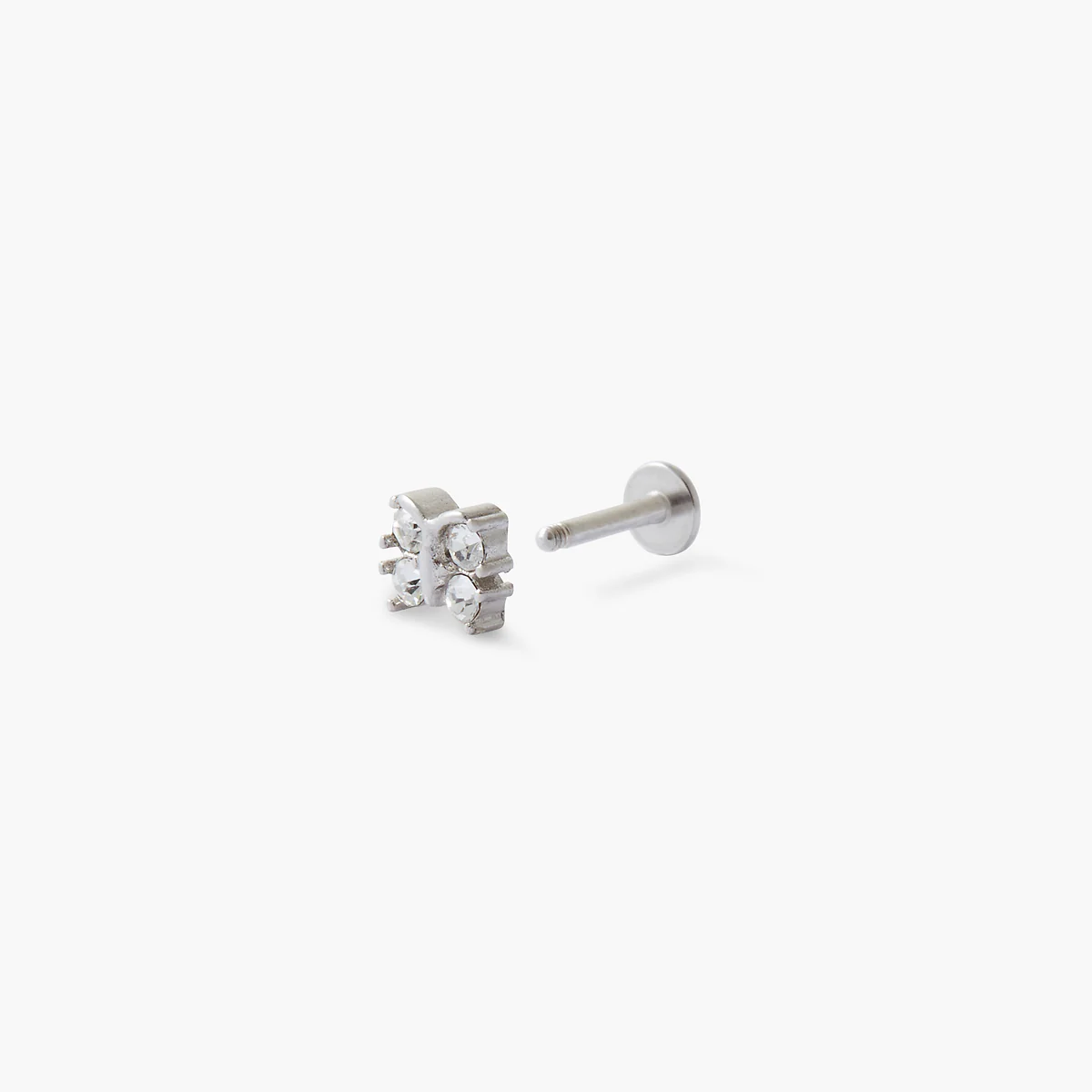 Piercing stud helix/tragus papillon strass - Image 2