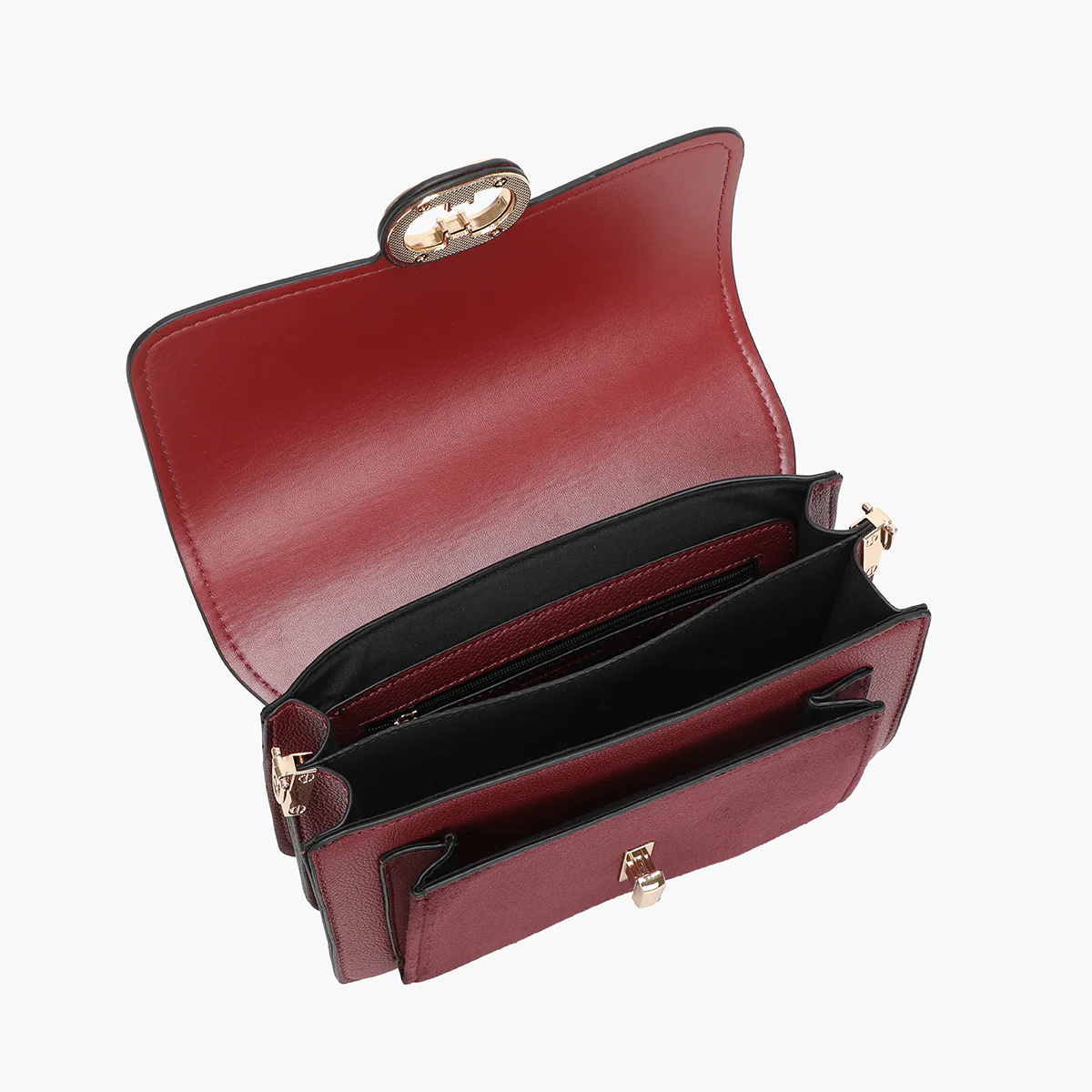 Sac à bandoulière bordeaux - Image 4