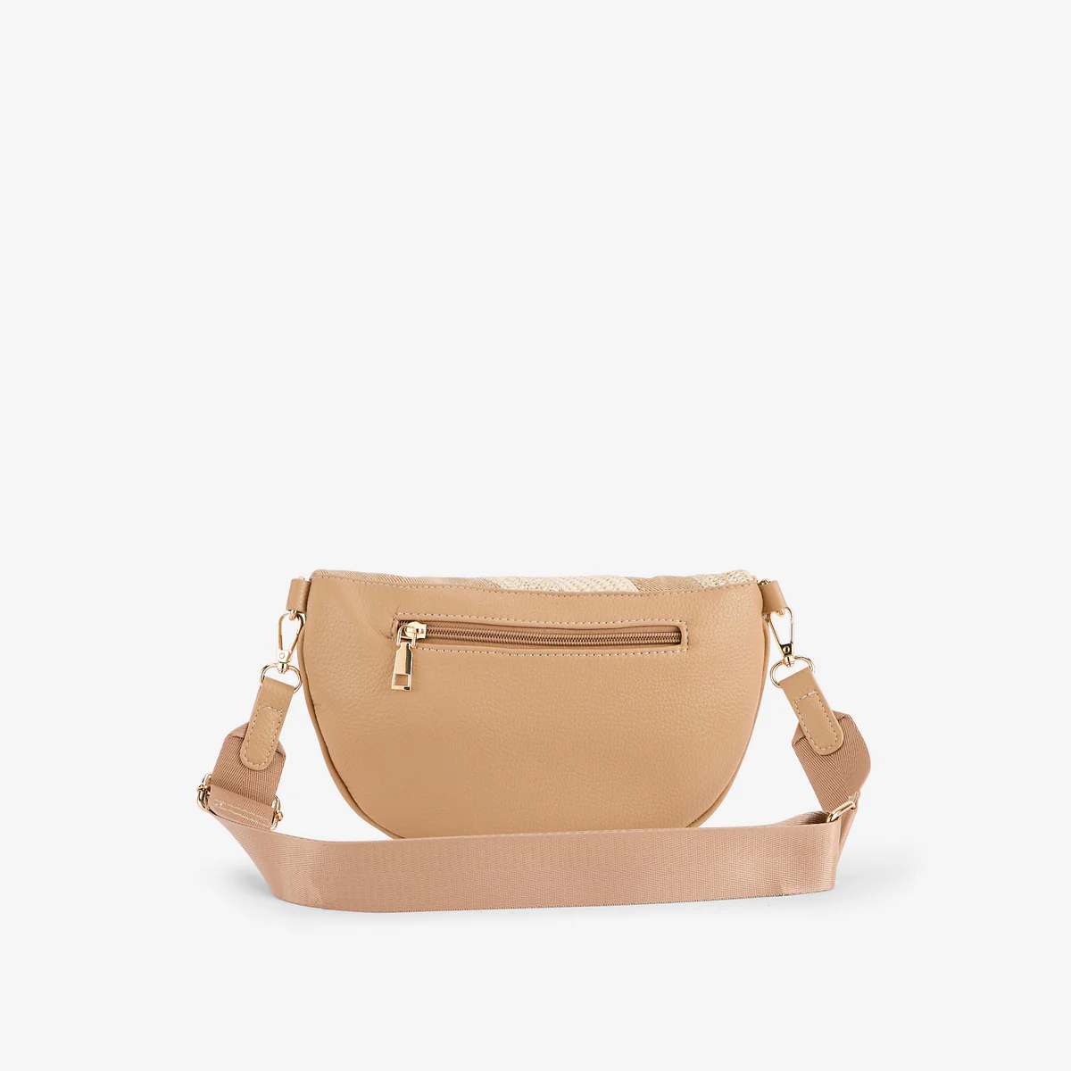 Sac banane patchwork beige - Image 3