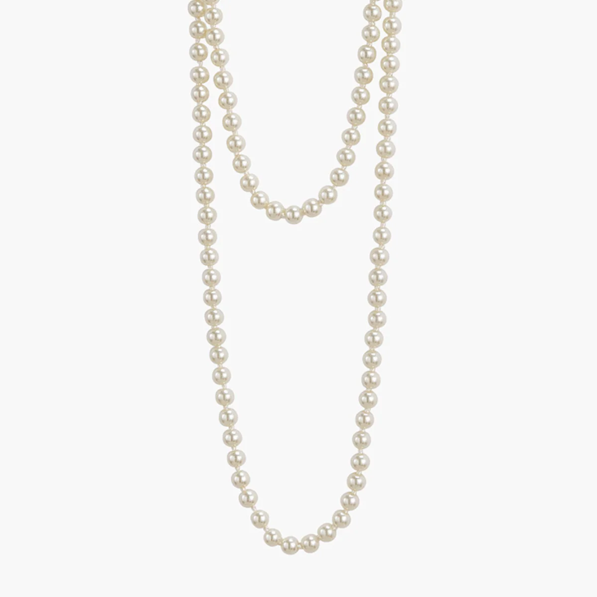 Sautoir perles de verre 8mm