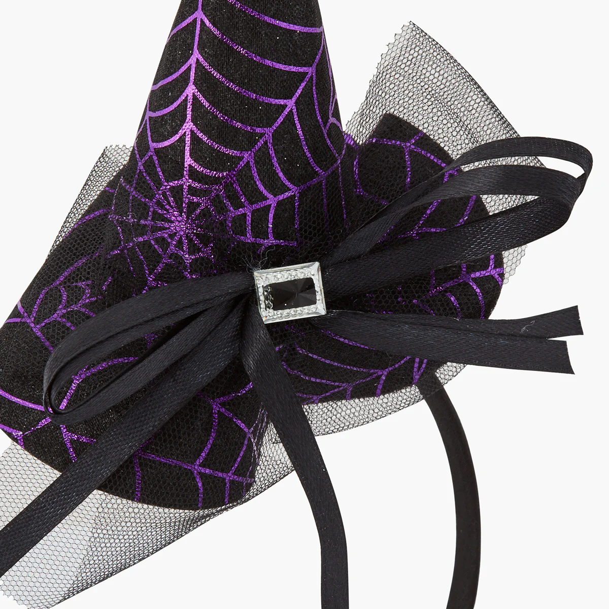 Serre-tête chapeau de sorcière Halloween - Image 2