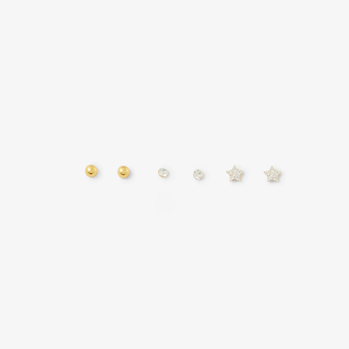 Set 3 paires de puces d'oreilles assorties - argent 925