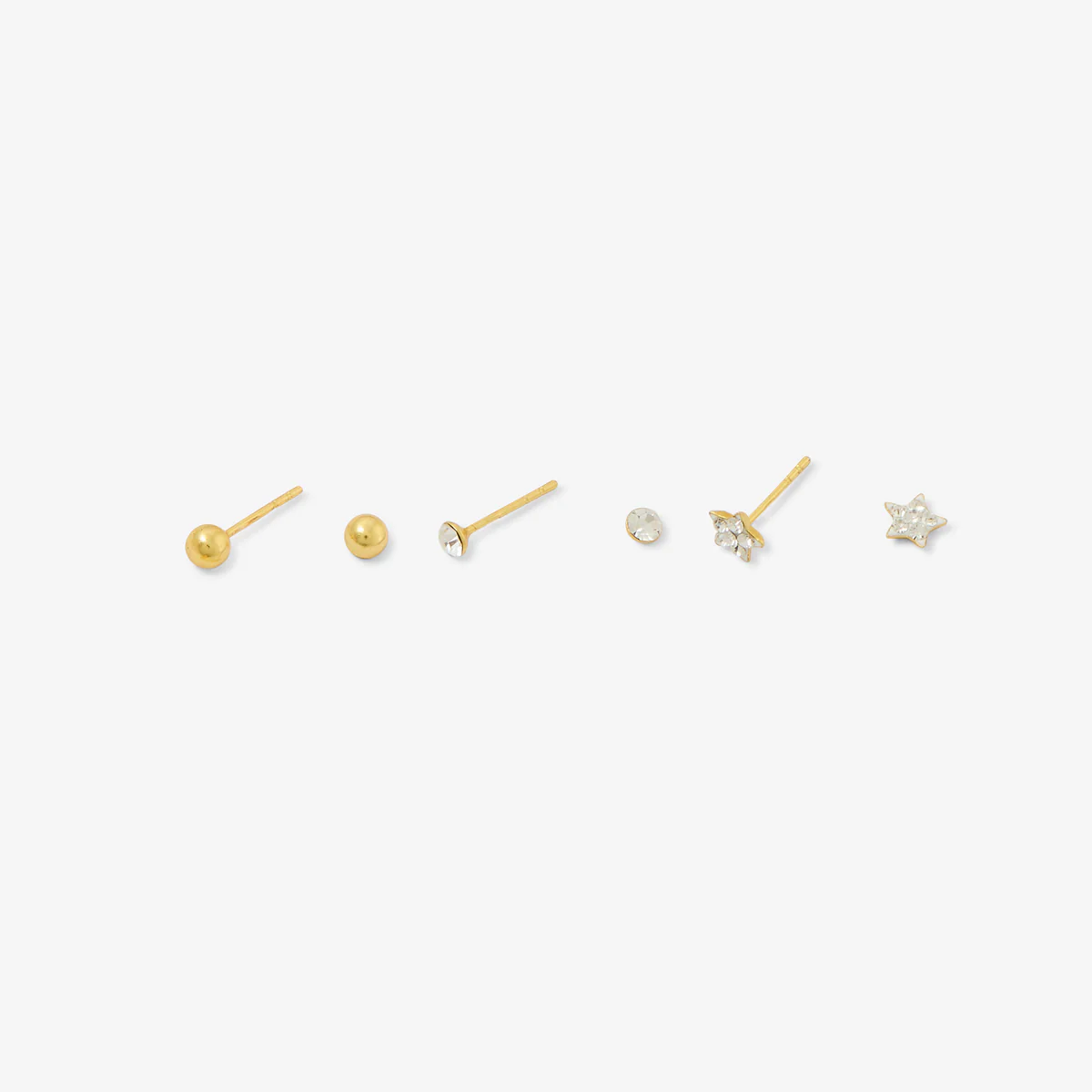 Set 3 paires de puces d'oreilles assorties - argent 925 - Image 2