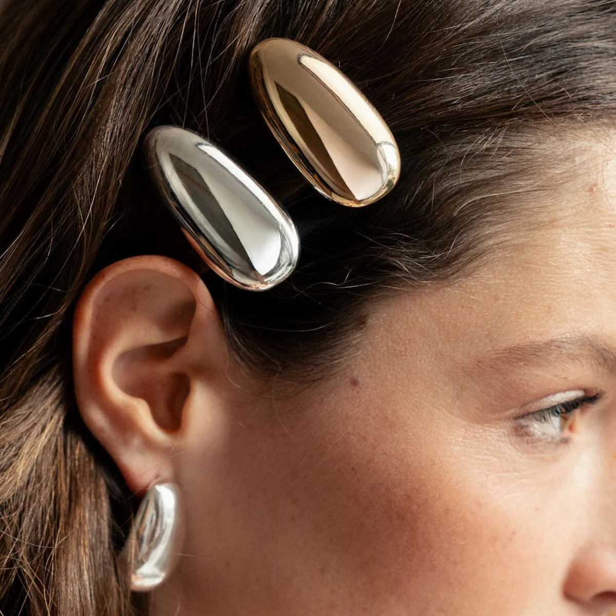 Set de 2 pinces à cheveux galets - Image 4
