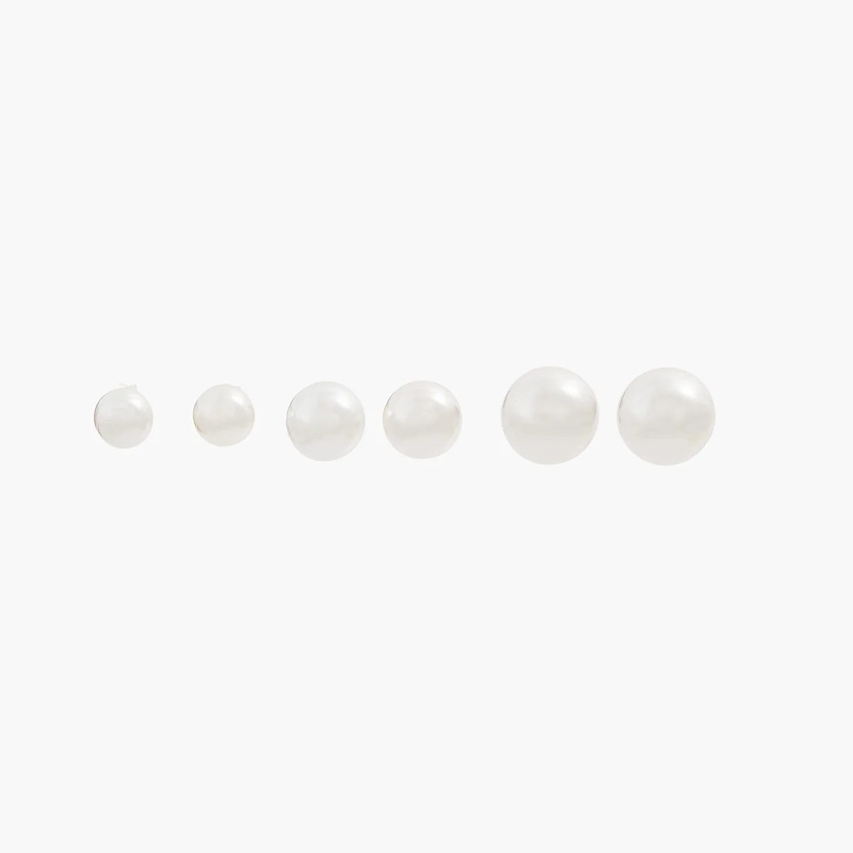 Set de 3 puces d'oreilles perles - argent 925