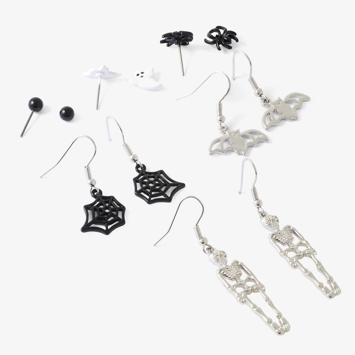 Set de 6 paires de boucles d'oreilles fantaisie Halloween - Image 2