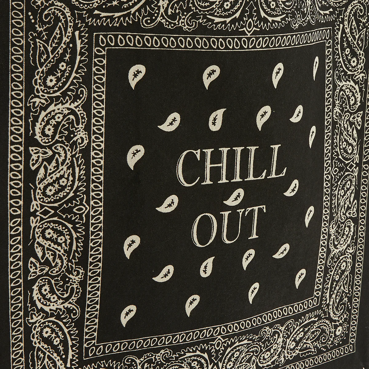 Tote bag bandana noir - Image 5